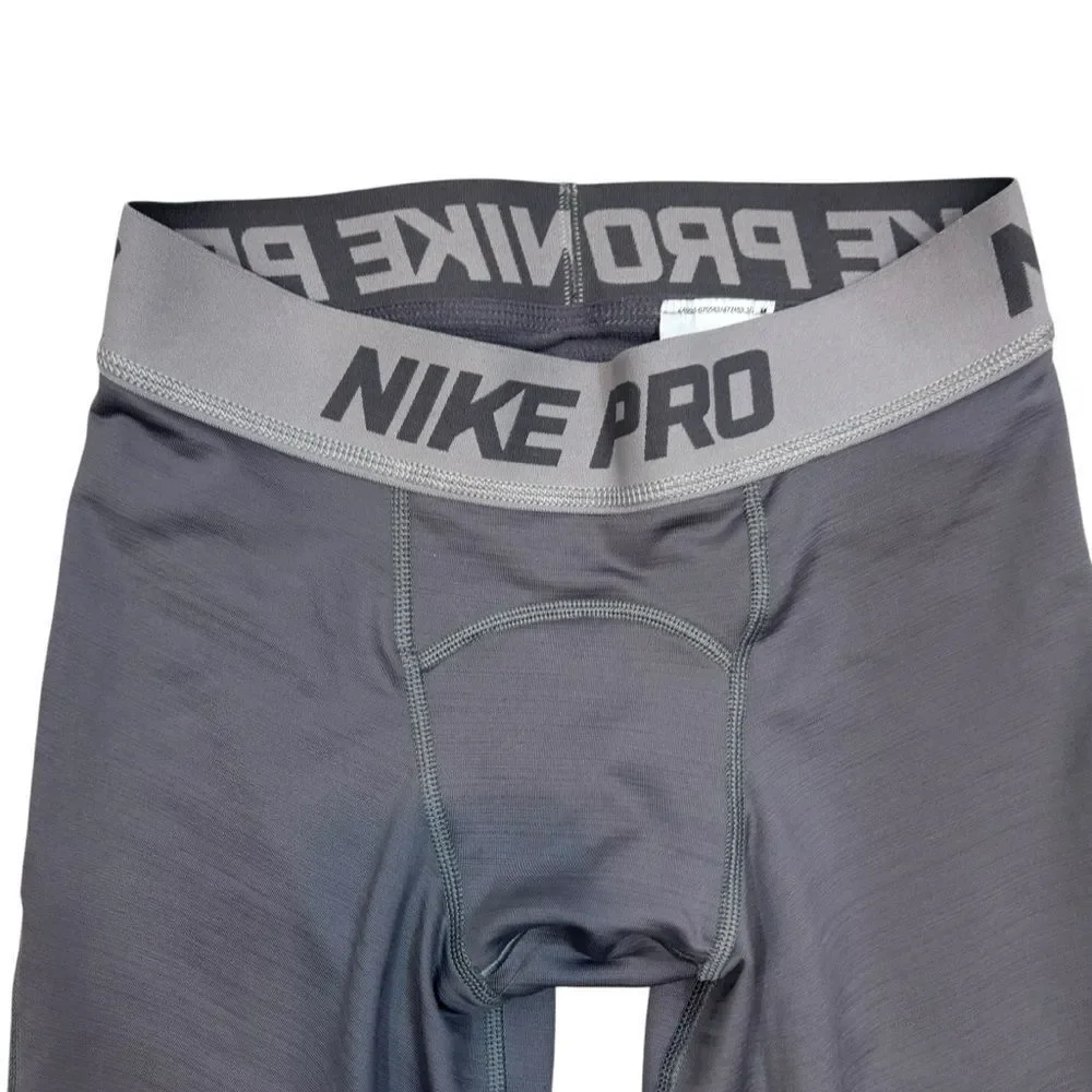 Men’s Nike Pro Warm Tights‎ in Gray and Black Size Small